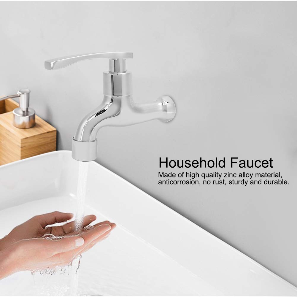 Zinc Alloy Household Washing Machine Faucet Sink Basin Water Tap Bathroom Vessel Sink Faucet Bathroom Sink Faucet Single — view 3