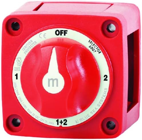 BLUE SEA BATTERY SWITCH MINI SELCTOR Features Make-Before-Break Design Rated For 300 Amps