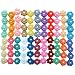 ICRAFY Brand 50 Pcs. Assorted Crochet Flower Pearl Fabric Satin Craft Sewing Appliques DIY Diameter 20 mm.