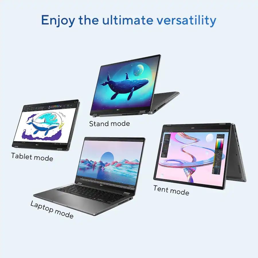Image of ASUS Vivobook 16 Flip, 16 inch 2-in-1 Laptop, Ultra 7 258V, 32GB DDR5, 1TB SSD