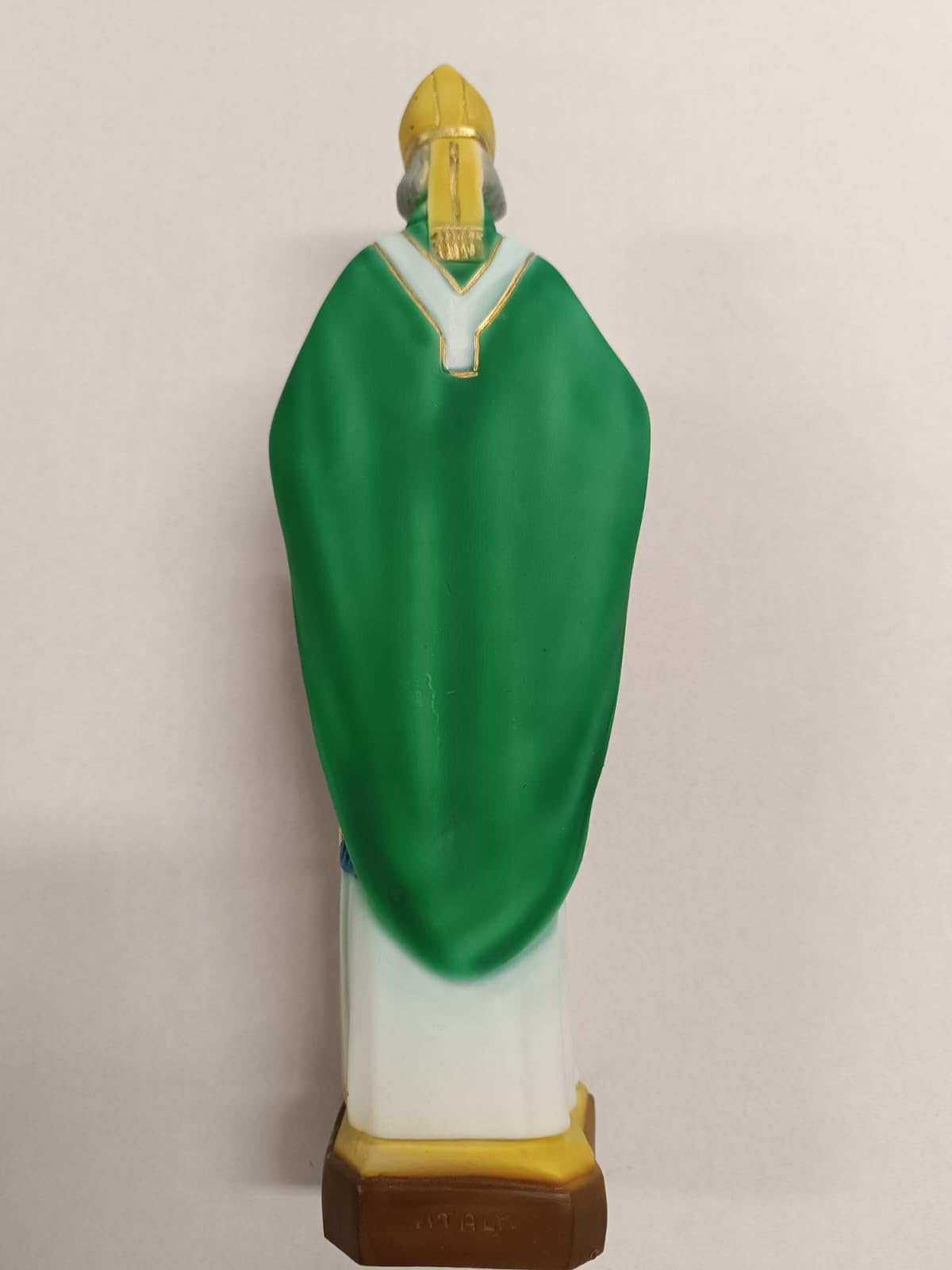 Generico ArteSacracaravaggio Statua di San Patrizio cm 30 (11,81 inches) in marmo resina piena decorata a mano di produzione artigianale italiana