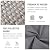 WAROOM Outdoor Patio Furniture Set Grey Wicker 7 Piece Couch Sets Conversation Chairs PE Rattan Sectional Sofa with 45" Fire Pit Table, Grey Cushion and Furniture Cover