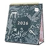 Boxclever Press Desk Calendar 2026. Freestanding 2026 Calendar runs Jan - Dec’26. Stunning 2026 Desk Calendar to Manage Busy Schedules. Desktop Calendar 2026-22.5 x 20.5cm