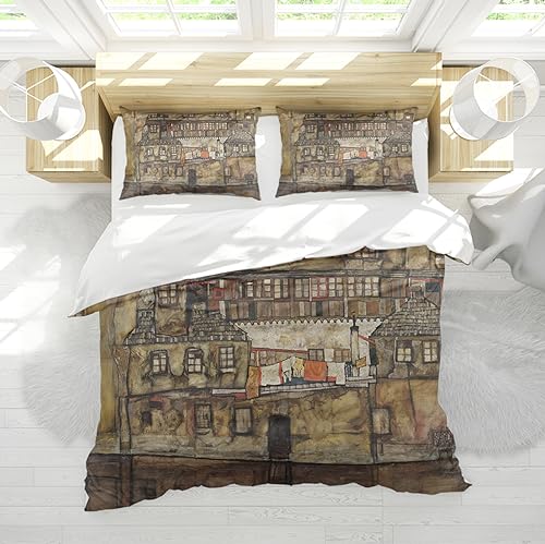 Housse de couette Egon Schiele 3 pièces grand confort avec fermeture éclair - 2