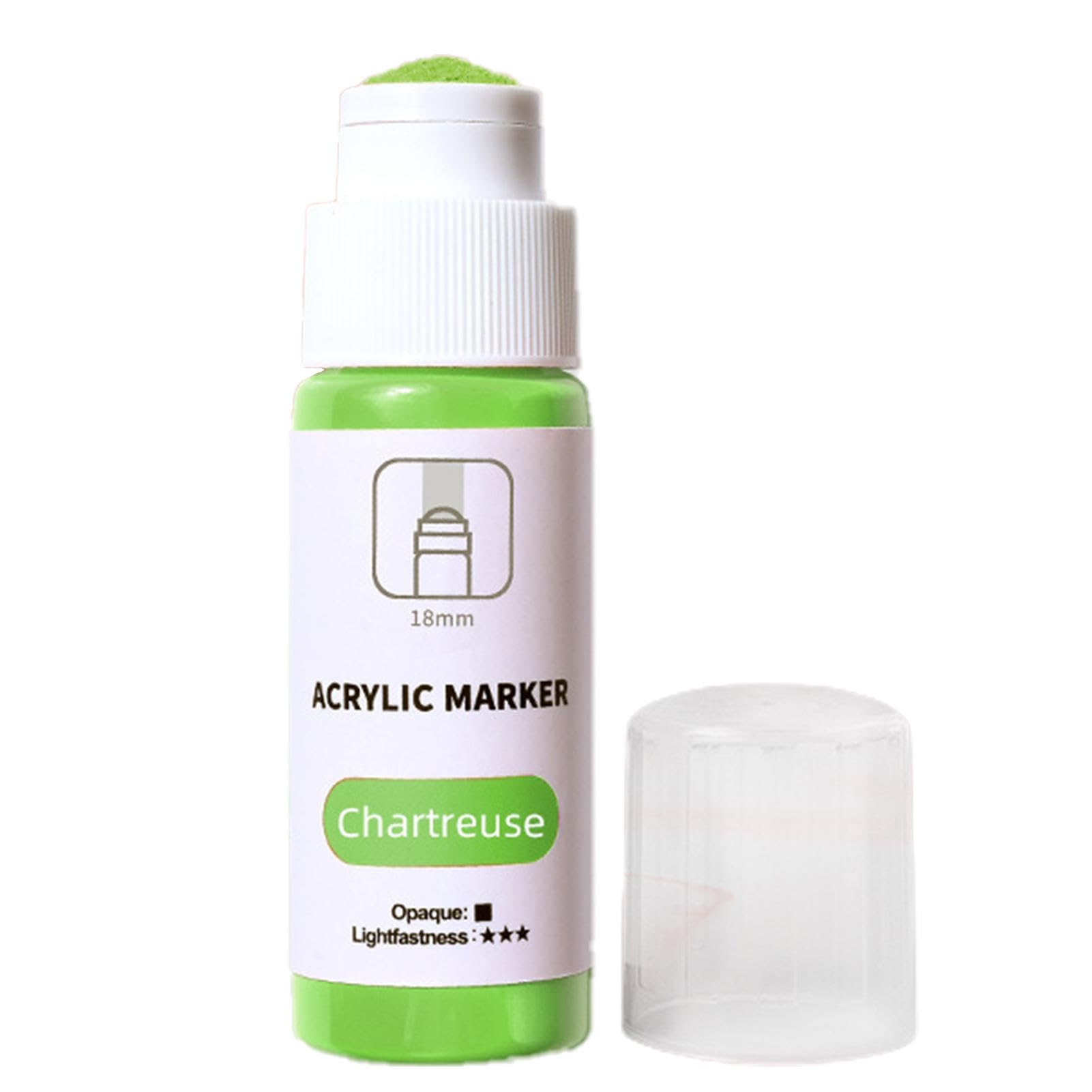Graffiti Paint Pens, Graffiti Paint Marker | Acrylic Water Based Marker Pen 18mm Tip | Permanent Waterproof Mop Graffiti Marker 60ml for Wall Painting Canvas Metal Glass Paper