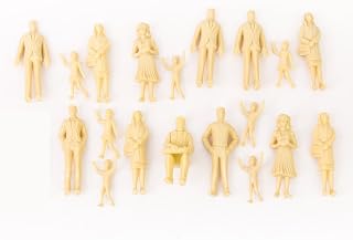 Veroda Unpainted 1:25 Scale Figures Model People Train Passengers Pack of 20pcs