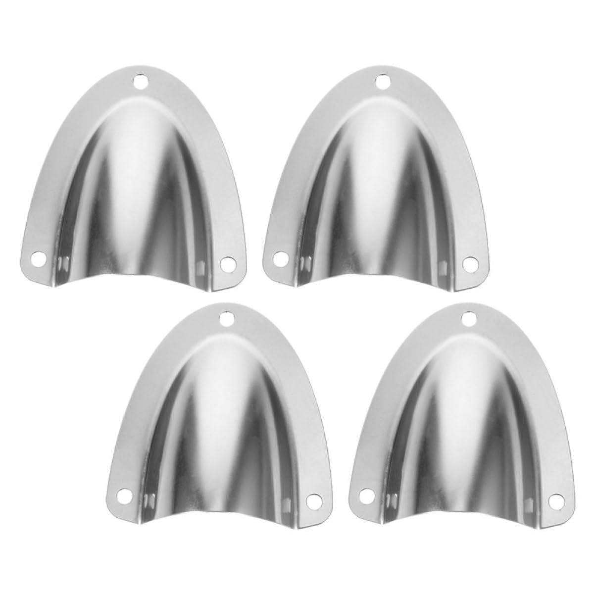 BESTonZON 4Pcs Grade Stainless Steel Boat Vent Cover Durable Vent Grille for Boats Easy to Install Clamshell Design for Reliable Ventilation Yachts and Boat Cabins