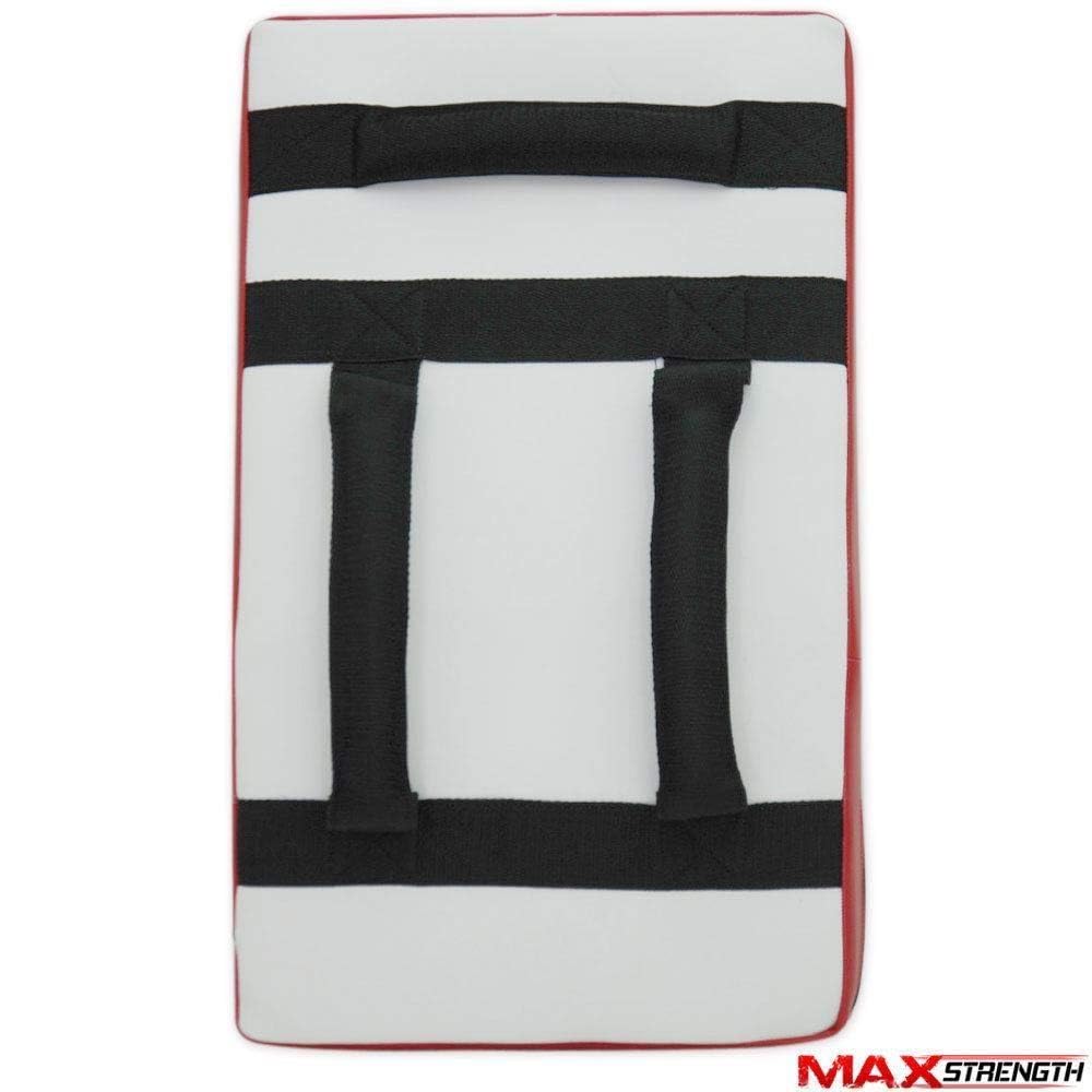 MAXSTRENGTH Escudo de Entrenamiento de Kickboxing Profesional, Almohadilla Curva de Muay Thai, Escudo de Cuerpo Strike | Ideal para MMA, Artes Marciales, Entrenamiento