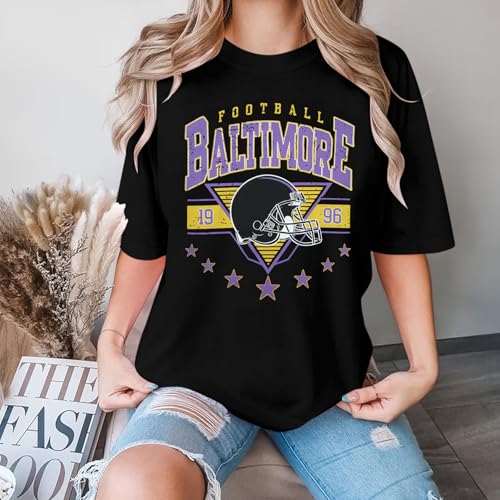 Oversized Football Shirts Women Game Day Tshirt Football Outfits Team Fan Gifts Tee Tops2