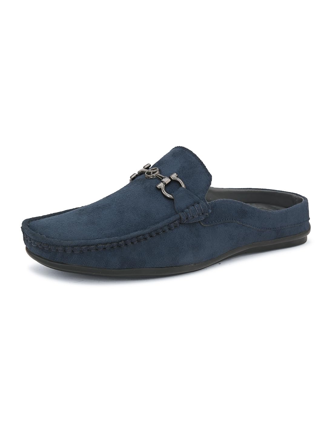 SIR CORBETT Blue Suede Leather Back Open Loafer Shoes for Men - 12 UK (B0D9DDX5KS) Amazon Price History, Amazon Price Tracker