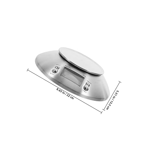 Miniatura 2 de Báscula digital de cocina de acero inoxidable multifuncional pequeña escala de medición electrónica para el hogar y la preparación comercial de
