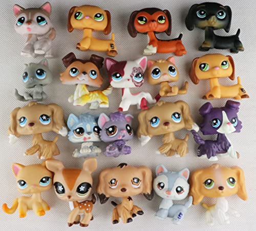 LovePets lps Pets Random 4pcs & Accessroeis Random 7pcs, lps Collectable Rare Figures lps Baby Husky lps Deer lps Cocker Spaniel lps Great Dane lps Shorthair Cat lps Dachshund Kids Gift