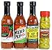 Trappey's Hot Sauces - Mexi-Pep, Red Devil, Louisiana (6 Oz Ea) and Peppers in Vinegar (4.5 Oz) - 4 Pack Variety