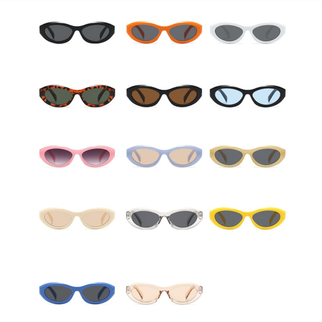 Gafas de sol de montura pequeña estilo ojo de gato para mujer, gafas de moda con protección UV400.