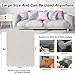 KING MOUNTAIN Fine Linen Repair Patches, Self-Adhesive Fabric Patches, 8X11 inch 2 PCS, Multi Color, Can be Used for Sofa，Chair,Curtain Repair(Beige,8