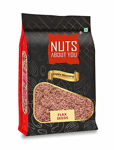 Image of Nuts About You FLAX Seeds, 1 kg (1000 g Pack of 1) | Alsi | Raw | Premium | 100% Natural| Diet