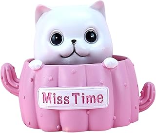 Totority 1Pc Enfeites De Gato Painel Do Carro Bobbleheads Bobblehead Animais Bobbleheads Figuras Estatuetas Do Painel Do Carro Ornamento Do Carro Balançando A Cabeça Gato Resina Sintética