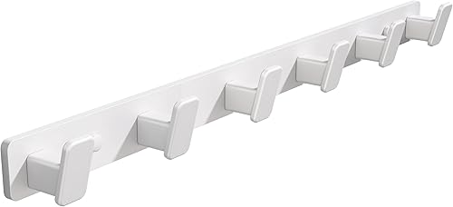 Miniatura 12 de Perchero de pared para colgar abrigos, perchero negro con 4 ganchos, ganchos de aluminio para colgar abrigos, sombreros, bolsos, toallas, soporte