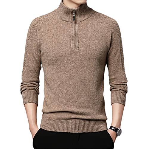Pull demi-zippé pour homme chaud pour vos sorties d'automne en taille XXXXL