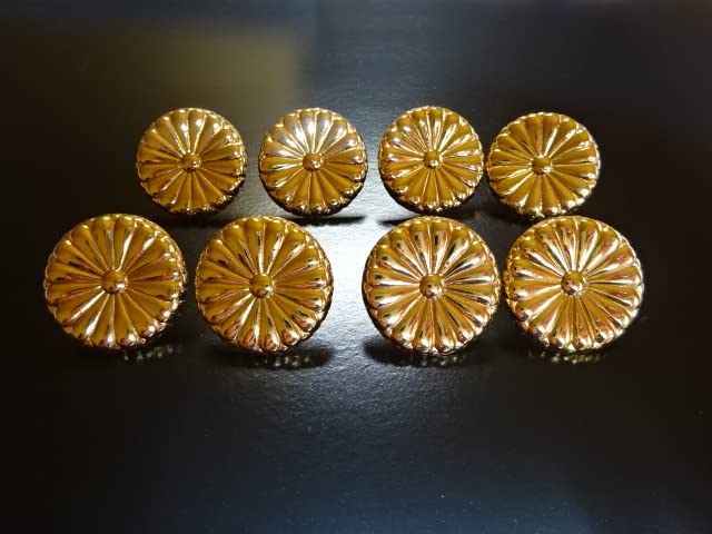 24KGP 金メッキ 月光 皇室の紋章 十六葉八重表菊 朱肉入れ お宝 24KGP