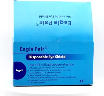 Eagle Pair Laser/IPL/LED/Microdermabrasion Eye Shield OD7+ 190-11000nm Pack of 20 pairs