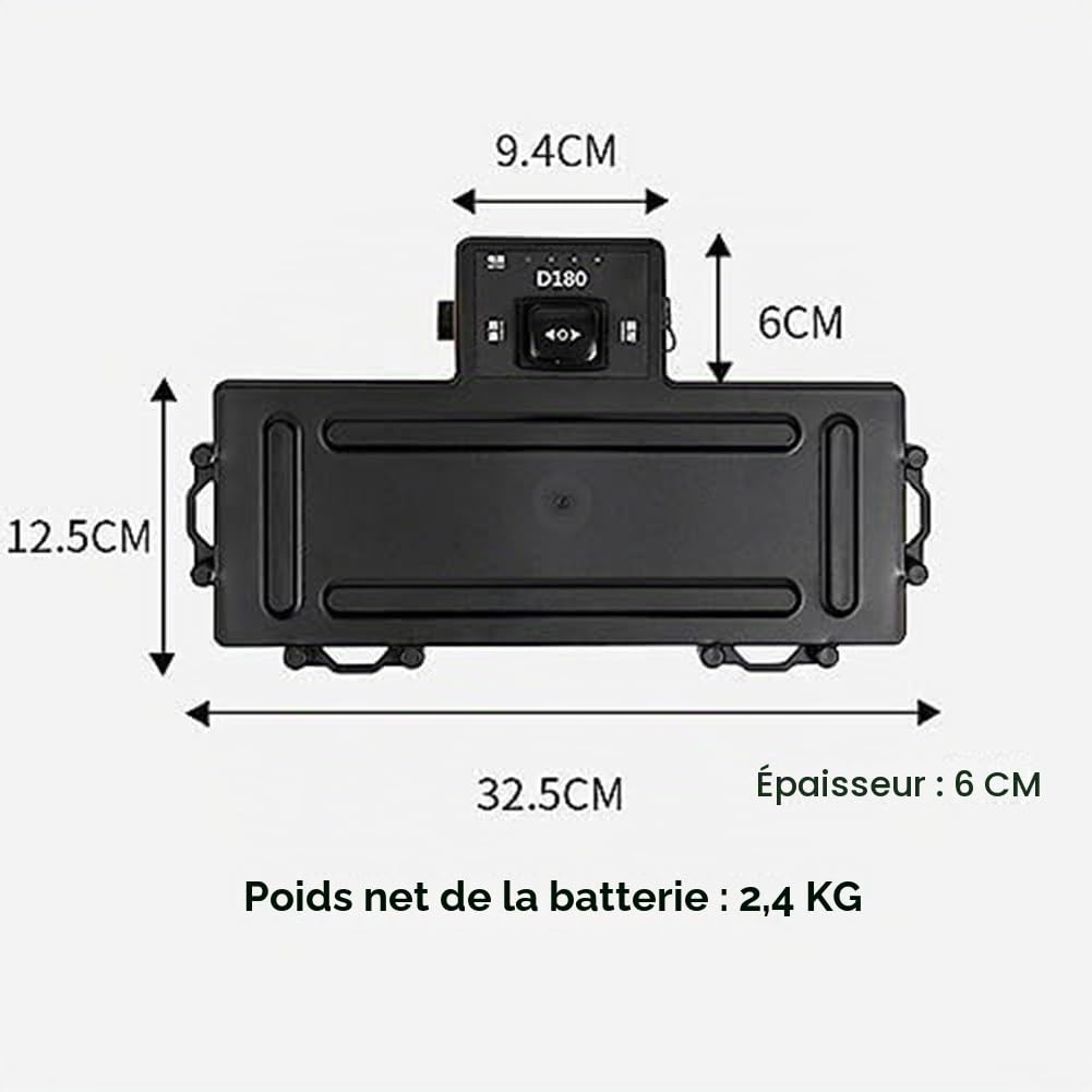 Aileron électrique motorisé à batterie pour planche de stand up paddle et planche de surf – Moteur d'aileron rechargeable 12 V pour longboard, kayak et SUP