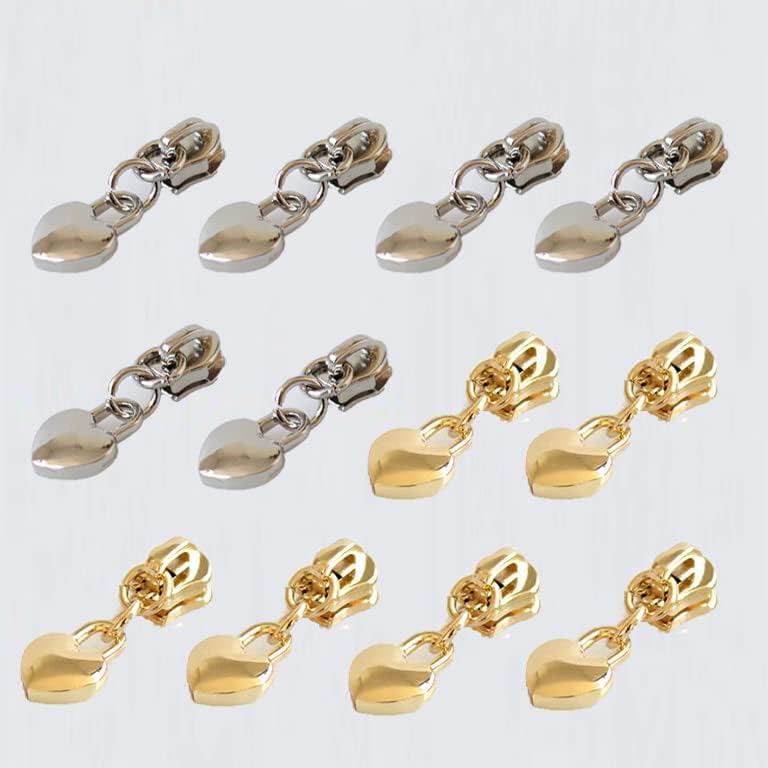 Zips,12 Pack 3 Zipper Pulls Replacement for Replacing Fixing Zip of