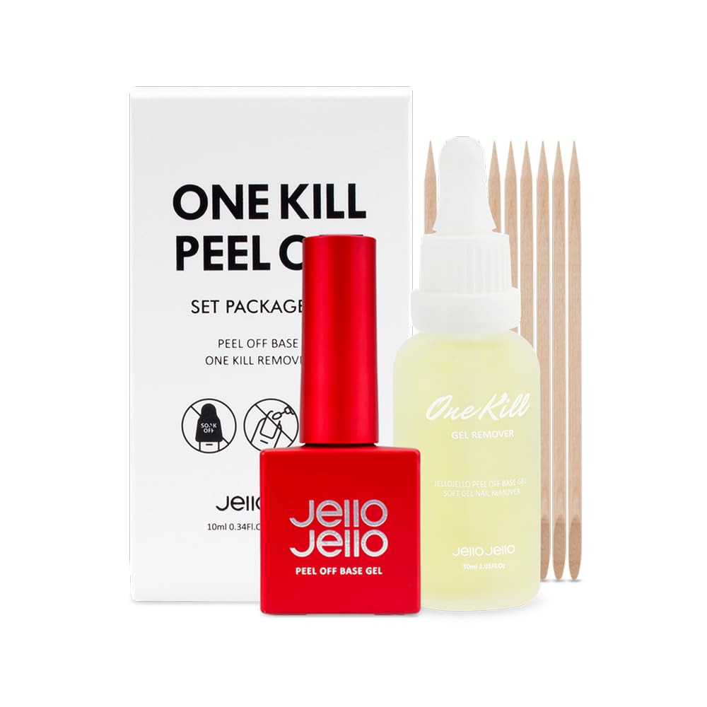Amazon | JelloJello ネイル ピールオフベースジェル + ワンキル