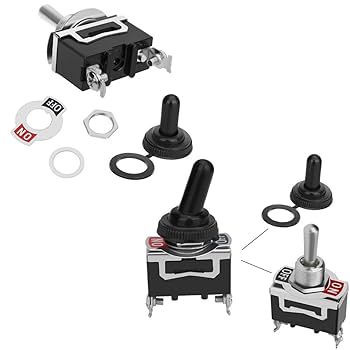 6 Interruttori A Levetta Marino Impermeabili 12V DC 15A - Per Auto, Barche E Camion - Foto 7