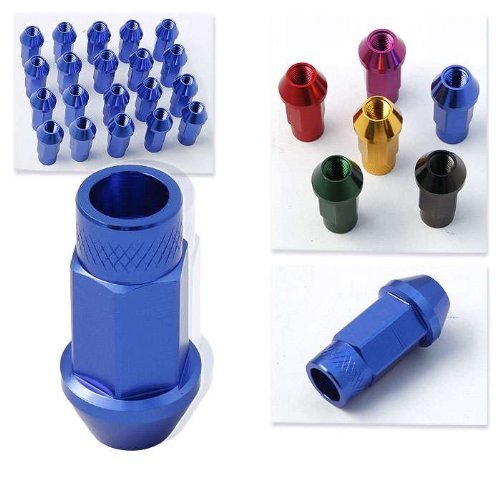 Buy Godspeed 20 Pieces 12x 1.5mm Blue Extended Aluminum Lug Nut Lugs