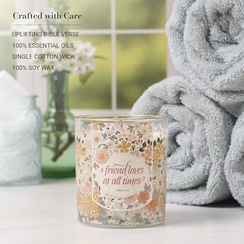 Image of Christian Art Gifts Grapefruit Grove Scented Candle: Proverbs 17:17