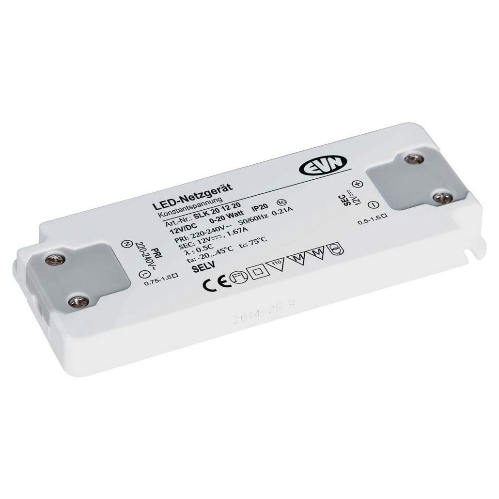 LED d'alimentation 12V CC slk201220 régulateur de tension 0-20W sans scintillement