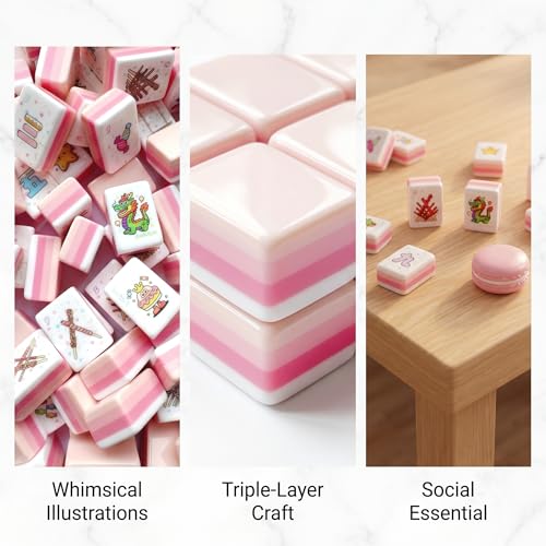 American Mahjong Tile Set, 160 Acrylic Engraved Tiles miniatura 5