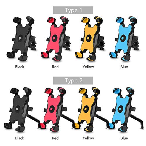 DECDEAL Suporte de telefone móvel para bicicleta de bloqueio rápido Rotação de 360 ° ajustável para