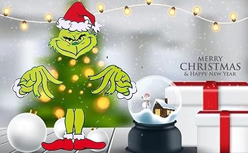 Elf Christmas Decorations, Christmas Tree 𝐆rinch Decorations Creative Christmas Tree Topper Head For Grinch Christmas Tree Topper Head Arm And Legs -Creative Christmas Home Party Decorations #TOP3