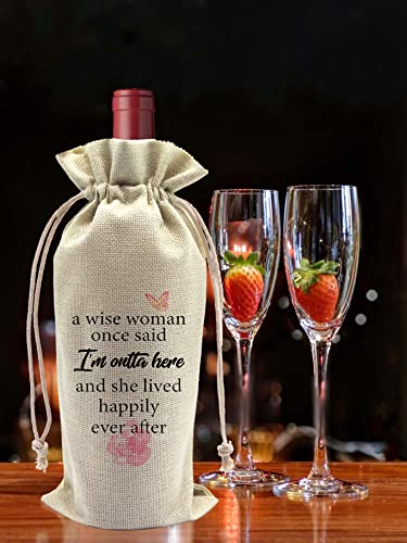 Eilcoly Retirement Gifts For Women, Retirement Wine Bag, Retirement Gifts Wine Bag, Coworker Leaving Gifts, Goodbye Farewell Gifts For Women Wb-004 #TOP2
