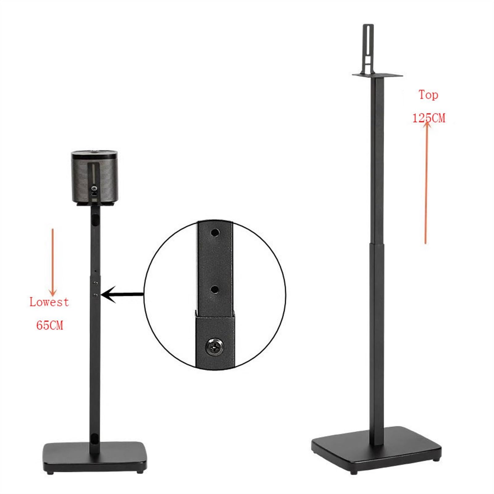 Supporto per Casse acustiche Treppiedi for Altoparlanti da Pavimento for Rack Audio for teatro satellitare Distanziali Surround elevati Supporti per proiettori