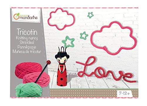 Avenue Mandarine - Tricotin Para Niña, Caja Creativa De Punto Para Niños, Iniciación A La Costura A Partir De 7 Años, Instrucciones Incluidas, 42710O