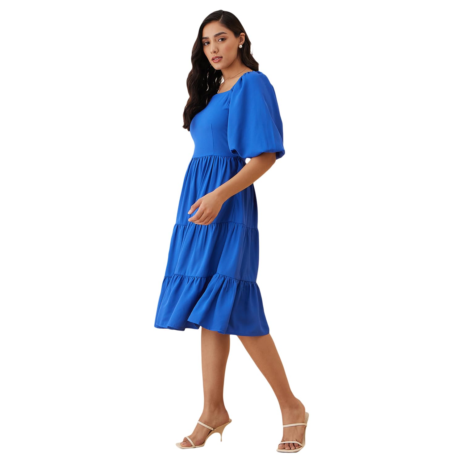 Rare Women's Regular Fit Dress (Ep7532E_Blue 2Xl)
