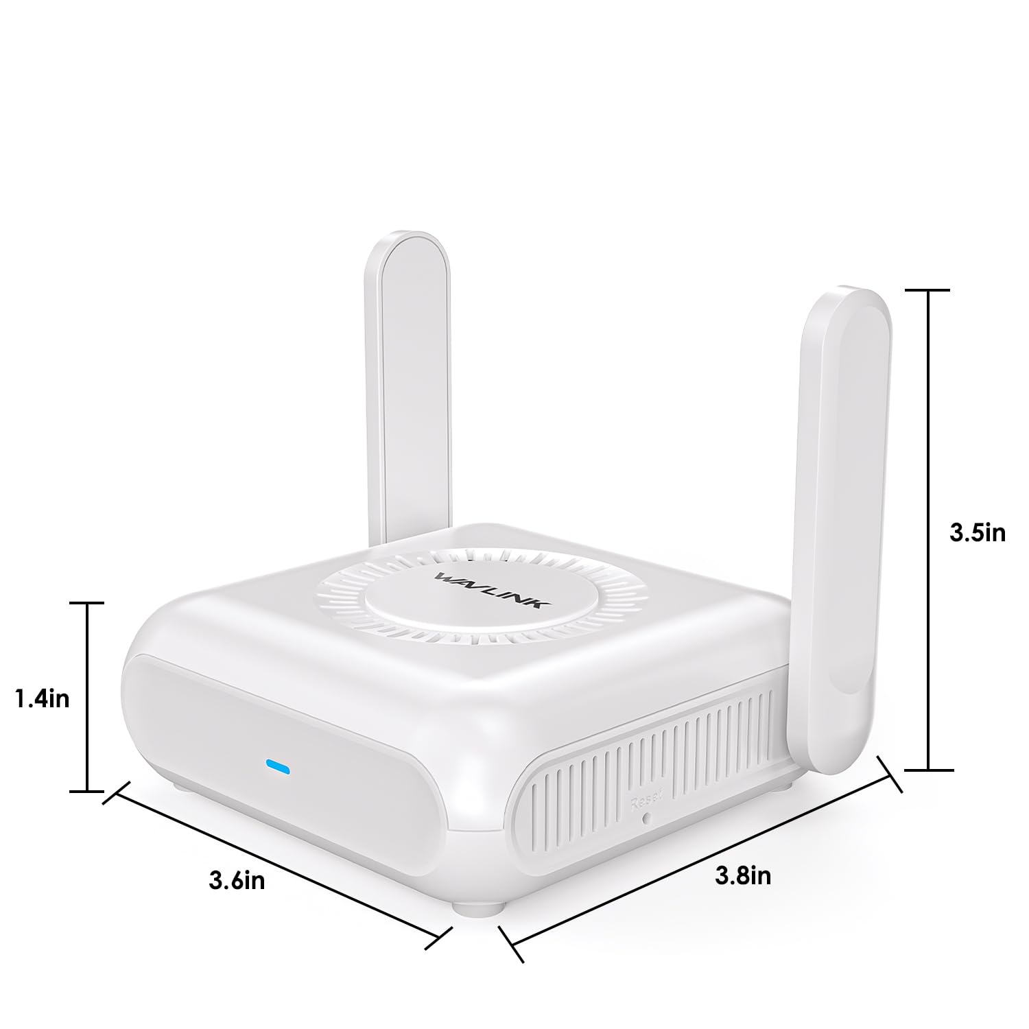 WAVLINK AX3000 Wi-Fi 6 Routeur portable, alimentation USB-C, Gigabit LAN/WAN, OpenVPN, WireGuard, ZeroTier, PPTP et P2TP pour utilisation publique et hôtelière