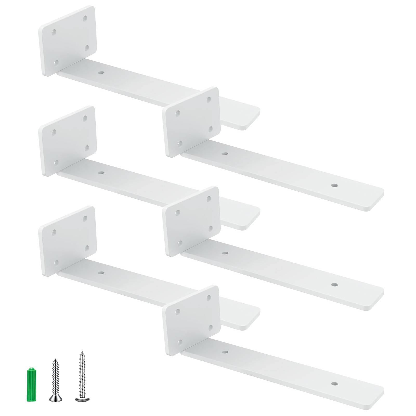 Soportes flotantes invisibles de 4 mm con acabado lacado para proyectos exigentes