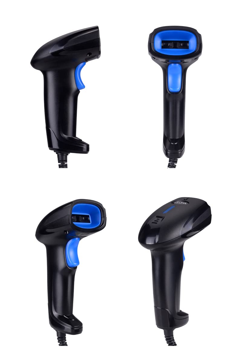RGBS Lettore di codici a barre portatile USB cablato scanner di codici a barre 1D 2D Lettore di codici QR per PC vince computer portatile MAC
