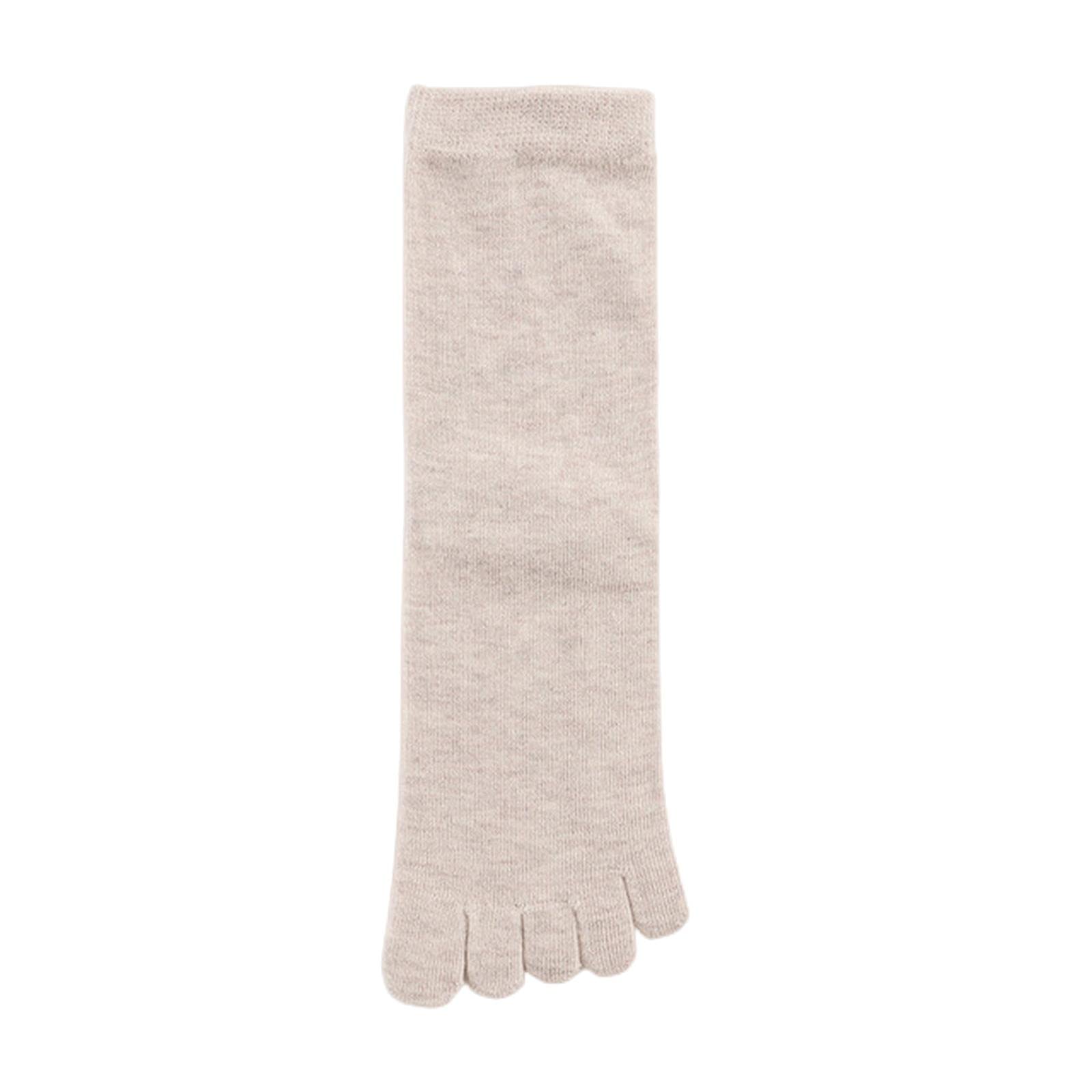 MOGSA Calcetines para mujer, 3 piezas, con cinco dedos, informales, cómodos, cálidos, separados, para mujer