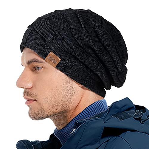 Image of REDESS Beanie Hat for Men and Women Winter Warm Hats Knit Slouchy Thick Skull Cap Acrylic Wool
