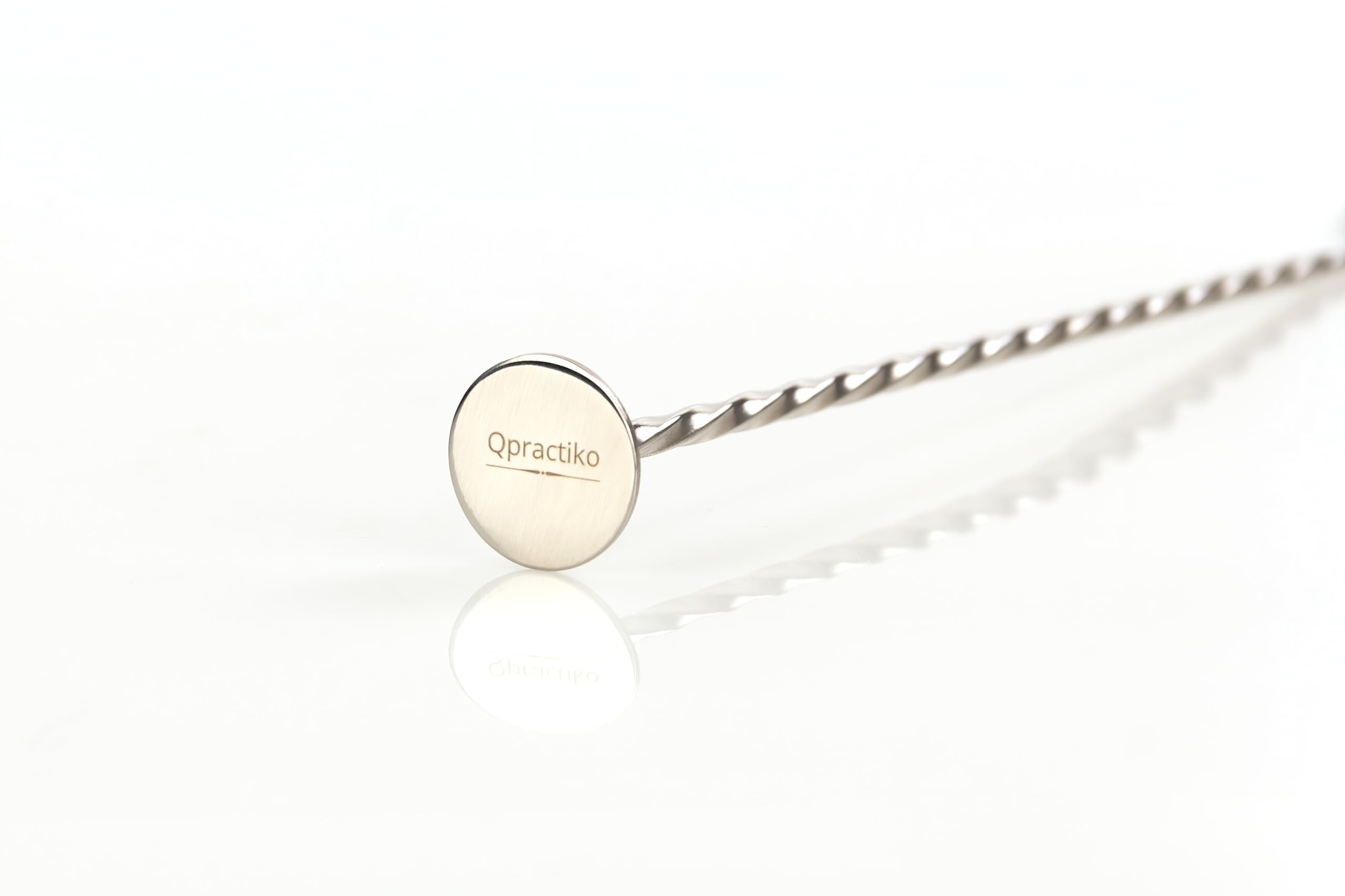 2 Cucchiai Da Cocktail Acciaio Inox 30cm - Bar Spoon Per Miscelazione - Foto 8