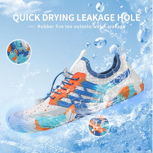 Image of SIOSNETA Hike Barefoot Shoes for Women Men, Wide Toe Water Shoes for Hiking,Breathable Non-Slip Athletic Footwear,