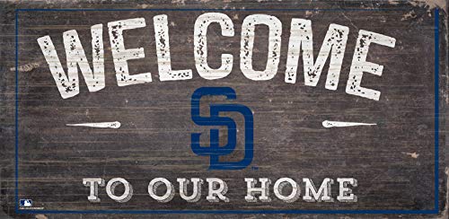 Fan Creations MLB Baltimore Orioles Unisex San Diego Padres Welcome Distressed Sign, Team Color, One Size
