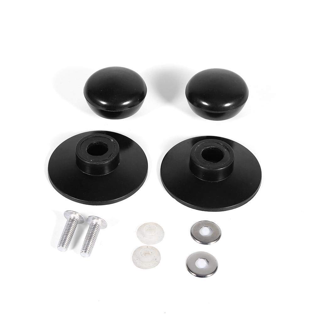 Regun Black Metal Lid Cover Handle, New Kitchen Cookware Saucepan Kettle Lid Replacement Knobs Cover Holding Handles(2Pcs/Pack)