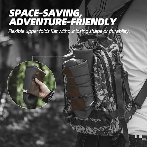 Wasserflux Women’s Mid-Calf Rain Boots – Waterproof Foldable Rubber Boots with Adjustable Cuff, Anti-Slip Sole, Lightweight for Gardening & Outdoor Work3