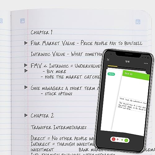 Cahier de composition Five Star avec application d'étude incluse lot de 6 - 2